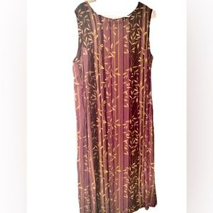 Sag harbor midi dress women’s size XL flowy sleeveless purple dress